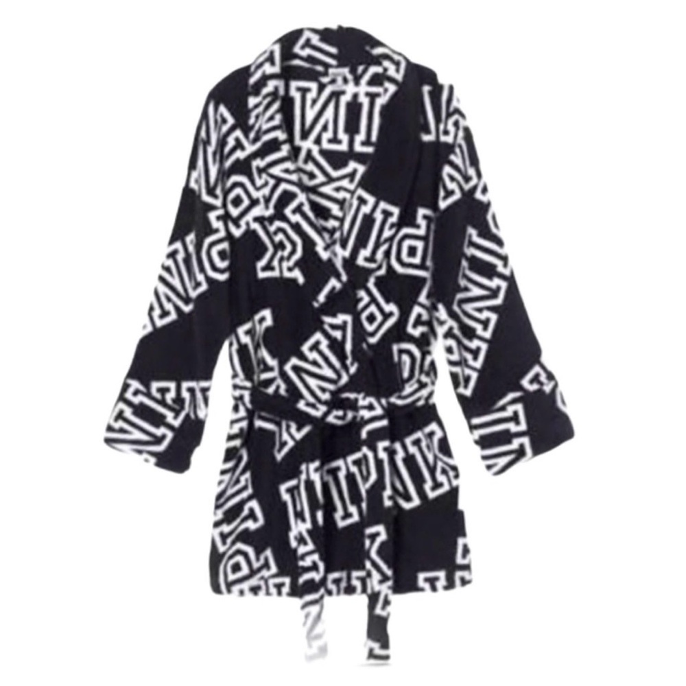 PINK Victoria's Secret Black and White Sleepwear Size M/L